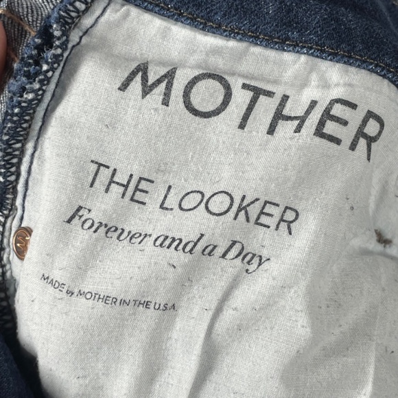 Mother Jeans Womens 27 blue denim looker skinny designer casual - Picture 7 of 12